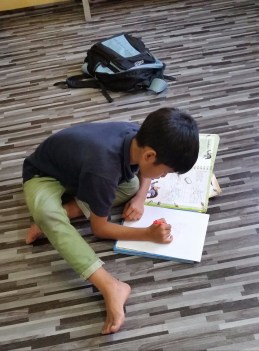Boy at Myanmar Refugee school